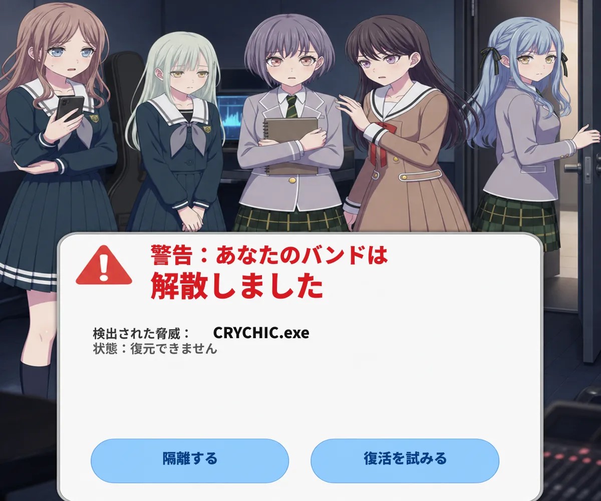 CRYCHIC.exeのフェイク広告